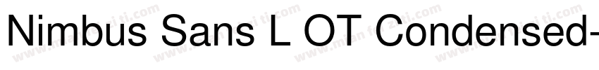 Nimbus Sans L OT Condensed字体转换